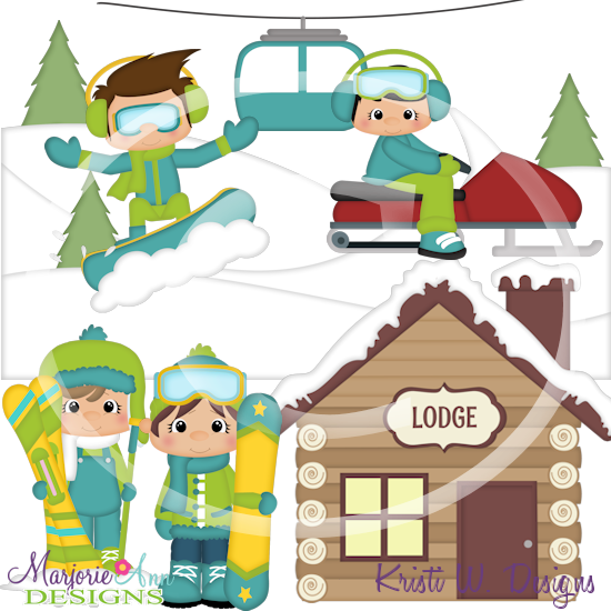 Winter Vacation Boys SVG Cutting Files Includes Clipart - Click Image to Close